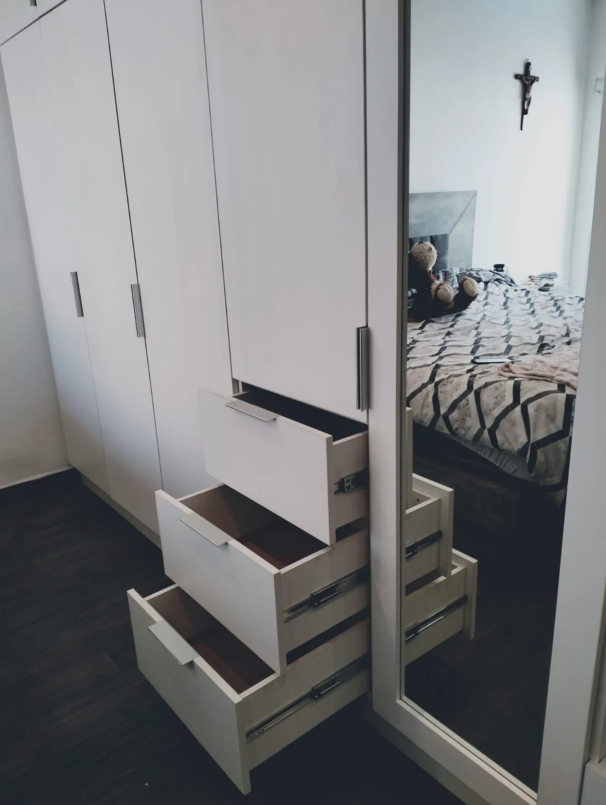 Closet económico en melamina blanca imagen 3