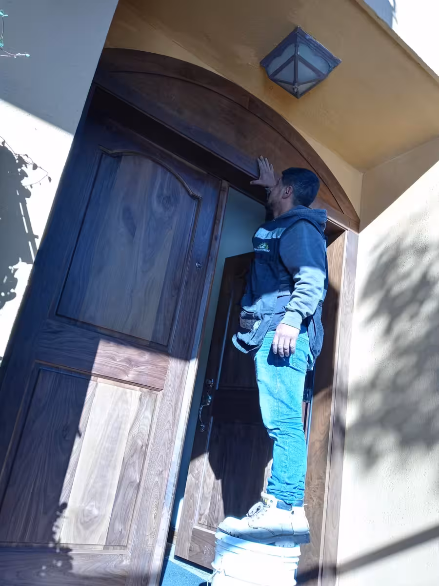 Puertas de madera para exteriores: nogal americano imagen 3